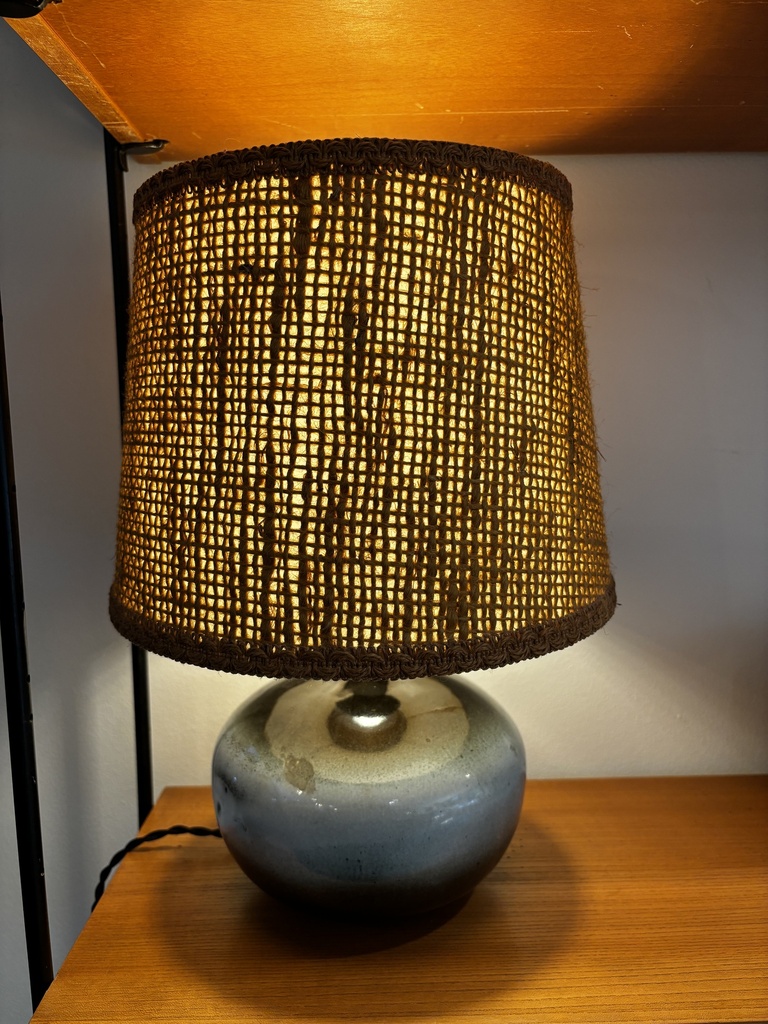 Lampe boule céramique vintage 