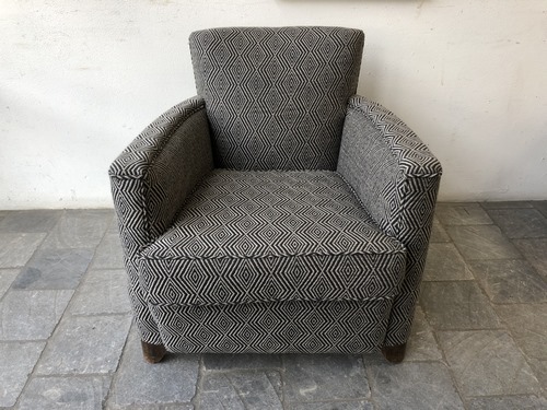 Fauteuil Club Tissu Losanges Marie's Corner