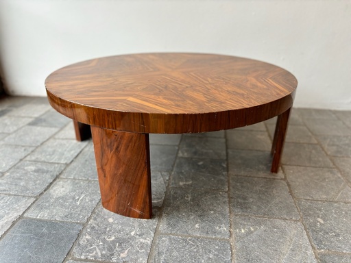 Table basse ronde en loupe